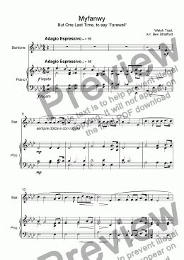 Myfanwy Download Sheet Music Pdf File