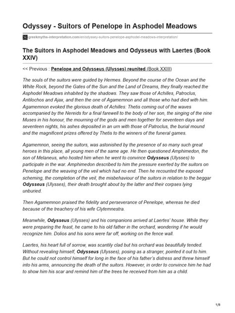 Odyssey The Suitors Graphic Novel Explained For Beginners