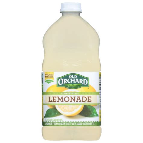 Old Orchard Country Style Lemonade 64 Fluid Ounce Brookshire S