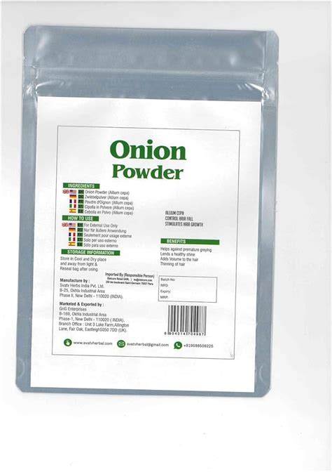 Onion Half Amazon Com Svatv Onion Powder Allium Cepa Soothes Hair