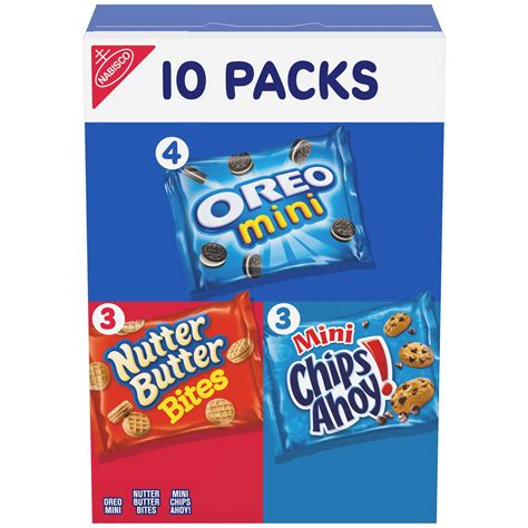 Oreo Cookie Variety Pack Includes Mini Oreo Nutter Butter Bites And