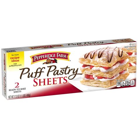 Pepperidge Farm Puff Pastry Frozen Pastry Dough Sheets 17 3 Oz Foods Co
