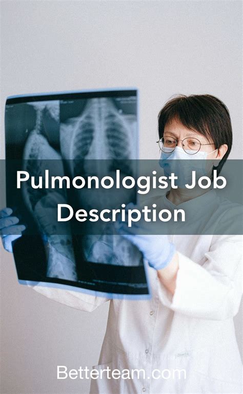 Pulmonologist Job Description Artofit