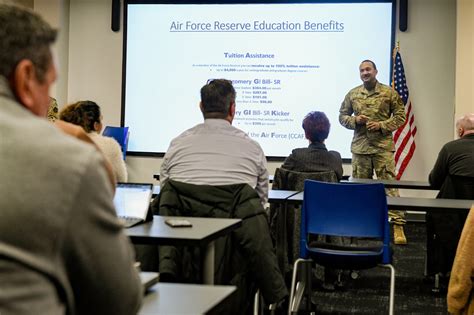 Reserve Recruiters Broadcast Benefits To Local Educators Amp Gt 22Nd Air