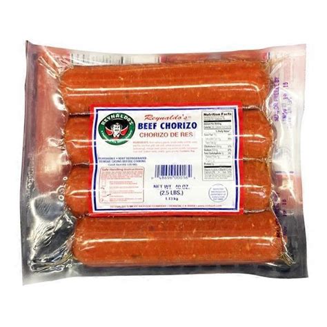 Reynaldo Amp 39 S Beef Chorizo 2 5 Lb Instacart