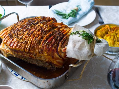 Roasted Whole Pork Shoulder With Hasselback Potatoes By Richard Cornish