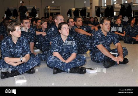 Sailors In Training At Great Lakes Naval Training Station In Great