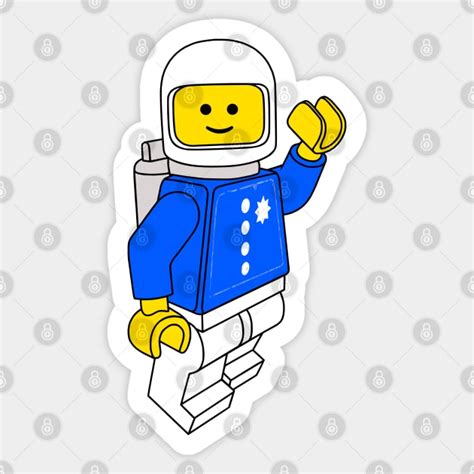 Spaceman City Police Officer Lego Sticker Teepublic