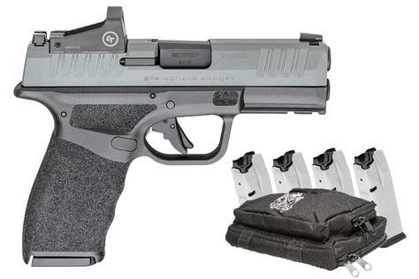 Springfield Hellcat Pro 9Mm Platinum Gray Slide Osp Gear Up Package
