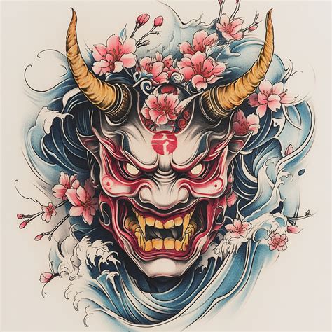 Tattoo Hannya Mask Designs