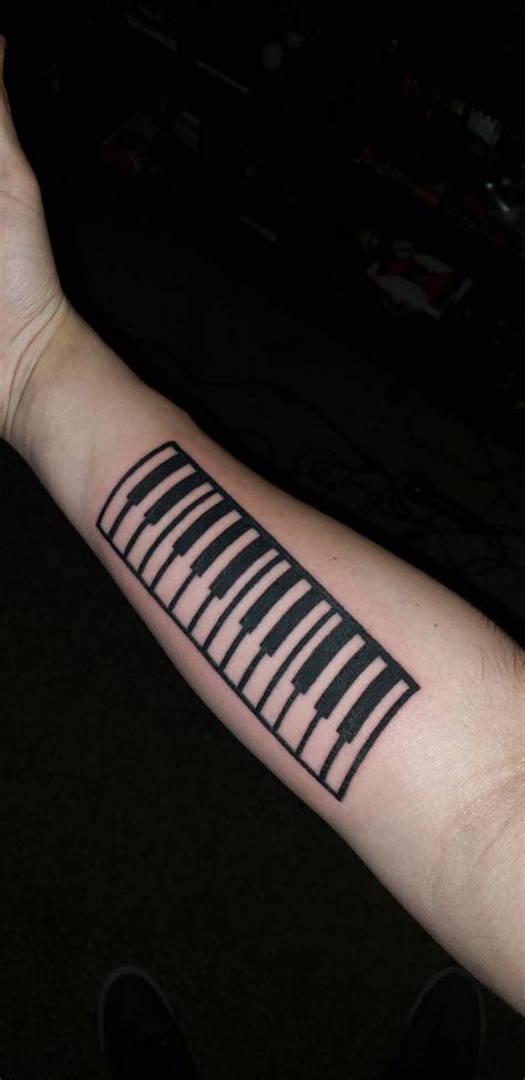 Tattoo Piano Keys
