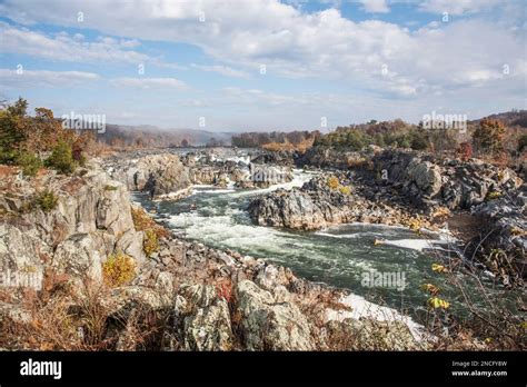 The Great Falls Of The Potomac Located On The Potomac River Near