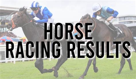 Today S Horse Racing Results Racing Tv