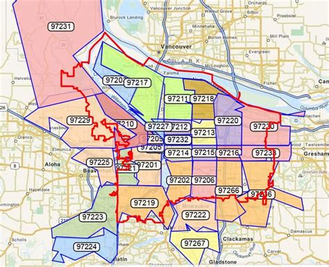 Top 5 Portland Oregon Zip Code Maps