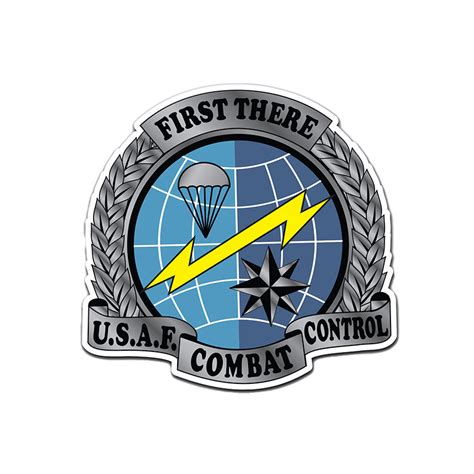 U S Air Force Combat Control Teams Combat Controller C C T Badge Over White Leather Sticker By Serge Averbukh Serge Averbukh Official Website