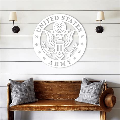 United States Army Seal Wall Art Metal Military Decor Usa Made K S Design Elements