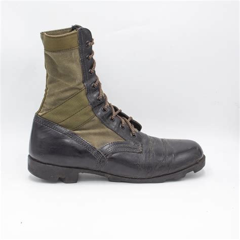 Us Military Post Vietnam Tropical Combat Jungle Boots 10W Omega Militaria