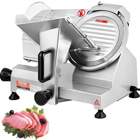 Vevor Commercial Meat Slicer Electric Deli Food Slicer 350 400Rpm Meat Slicer With Carbon Steel Blade 10 240W