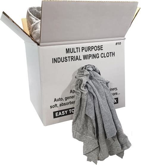 Wholesale T Shirt Rags Bulk New Gray 50 Pound Box