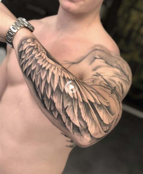 Wing Arm Sleeve Tattoo At Adriana Fishburn Blog